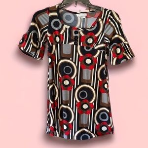 Retro‎ Bonnie Jean flower power dress